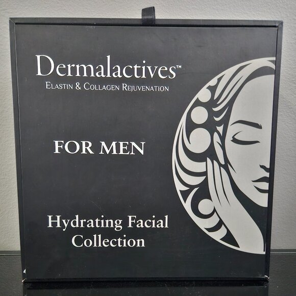 DERMALACTIVES FOR MEN HYDRATING FACIAL COLLECTION-SHAVE+AFTERSHAVE+PEEL+MOISTURE - Picture 2 of 7